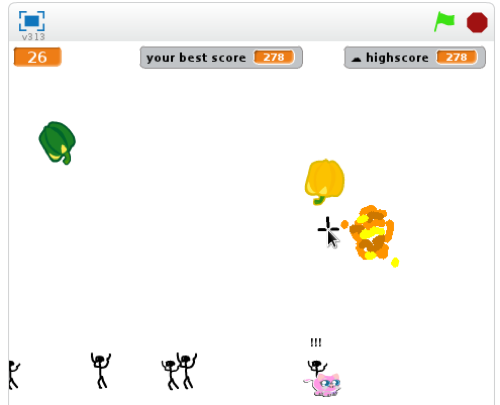 Save the Kitty (from pepper meteors)