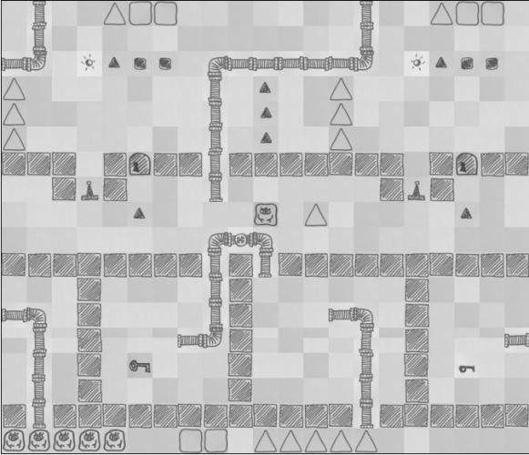 The 3 Rules of 2-Color Shapeshiftin' in a Microworld on a Flickering Torus