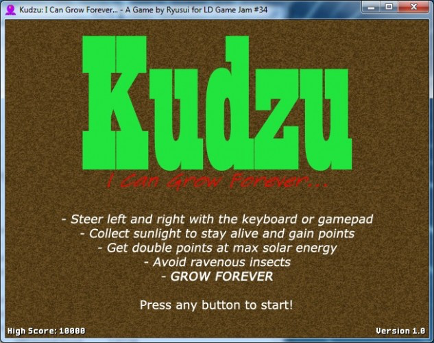 Kudzu: I Can Grow Forever...