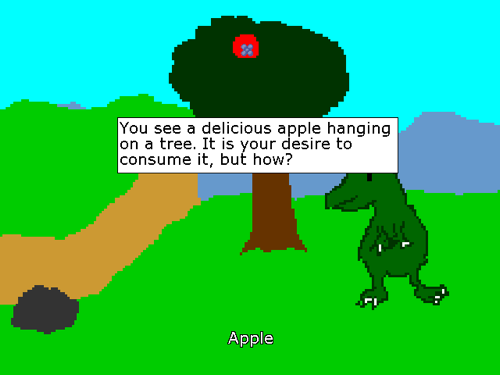 A Dinosaur's Struggle