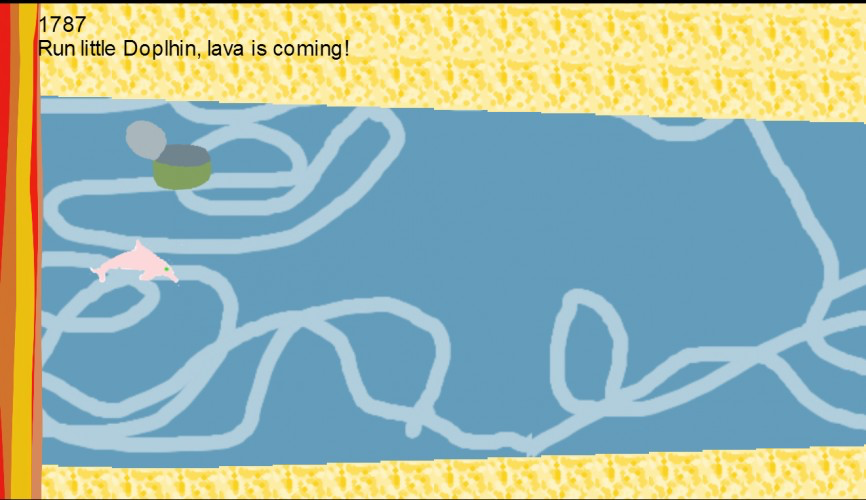 Dolphin and Lava