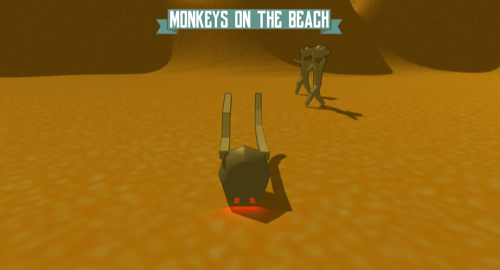 Monkeys on the beach