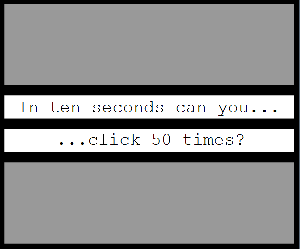 In ten seconds can you...?
