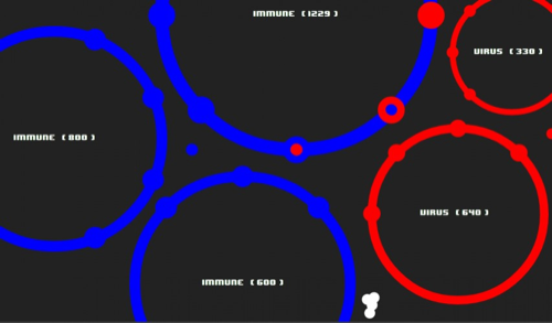 Immune System (virus vs. antibodies game)