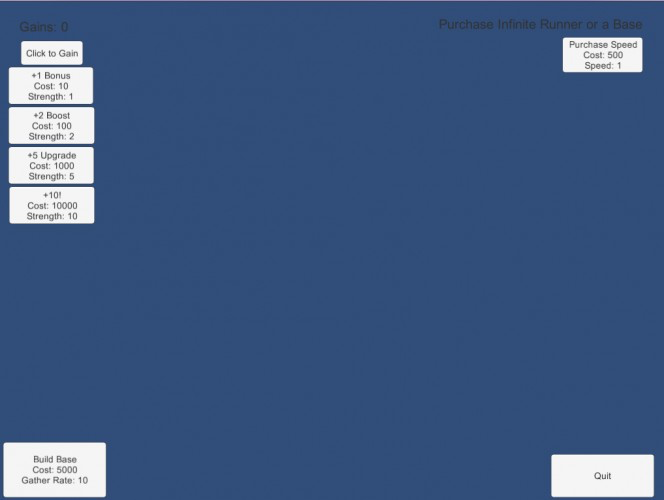 Clicker Base Building Infinite Runner