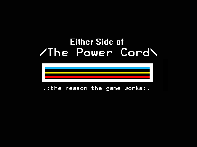 Either Side of The Power Cord