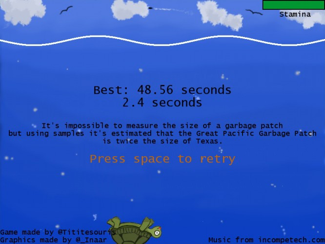 Trash Rolling Turtle