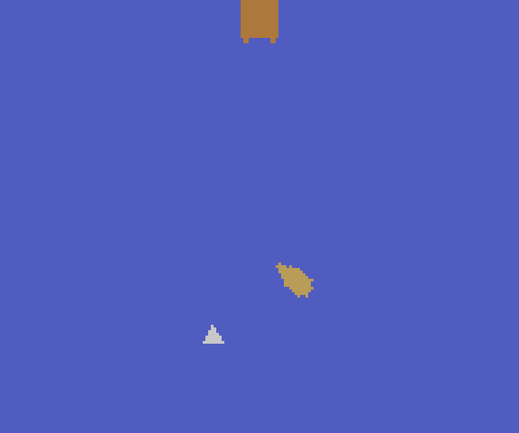 A shark ate your other oar: A game made in one hour.