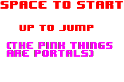 Space2Start.Up2Jump (The Pink Things Are Portals)
