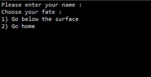 Systemout underneath