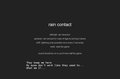 rain contact