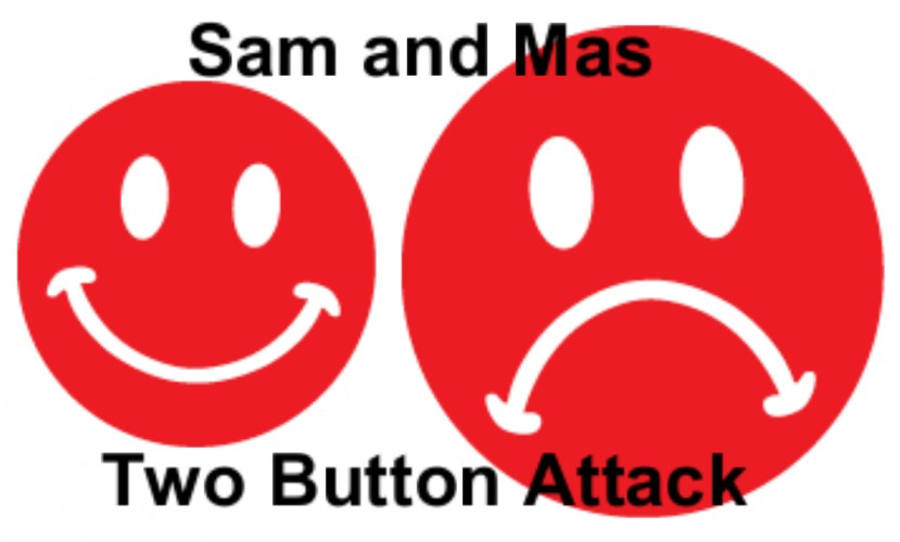 Sam and Mas Two Button Attack Game - MULTIPLAYER ONLY, two people required to play