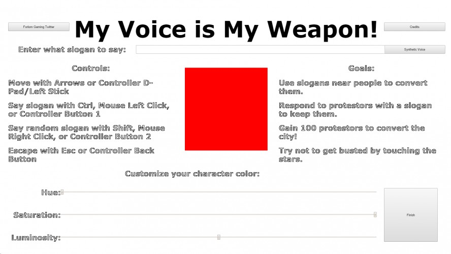 My Voice is My Weapon
