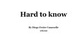 Hard to know