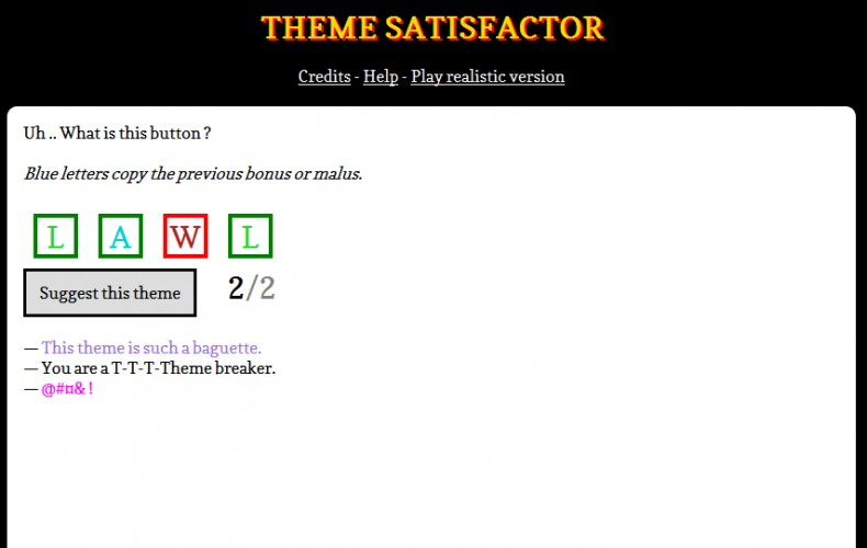 Theme Satisfactor
