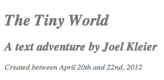 The Tiny World