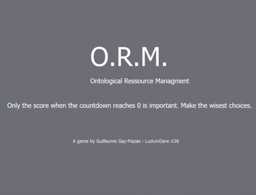 O.R.M. Ontological Ressource Management