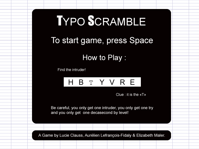 Typo Scramble