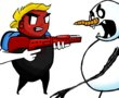 Flamethrowers vs. Snowmen