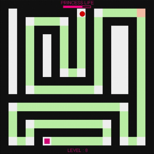 Save the princess of the minimalist world!