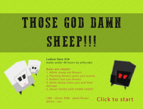 THOSE GOD DAMN SHEEP!!!