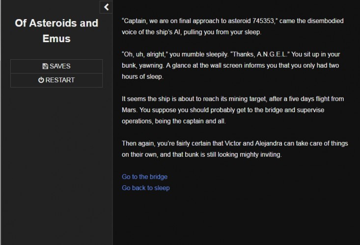 Of Asteroids and Emus
