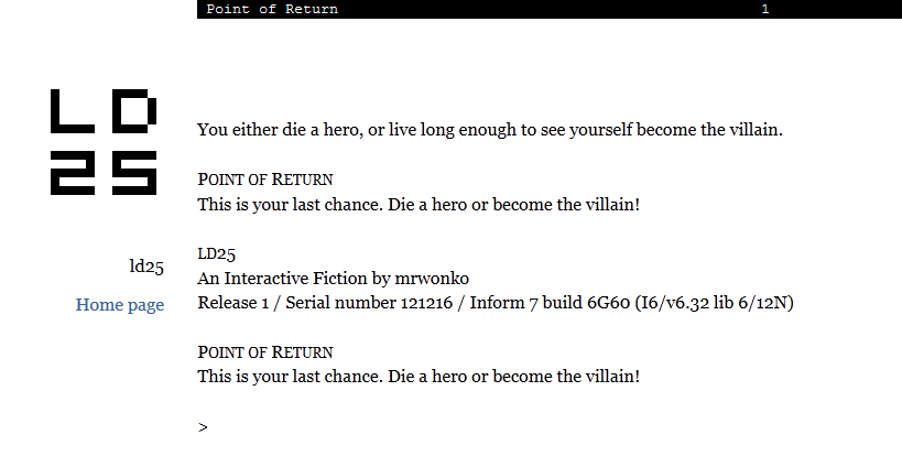 Die a Hero or Become the Villain