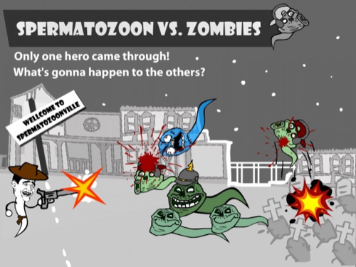 Spermatozoon vs. Zombies (tiny world defence)