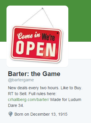 Barter: the Game