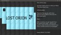 Lost Orion