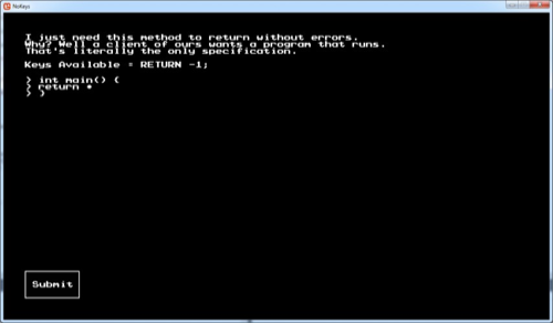 I Have No Keys, and I Must Code
