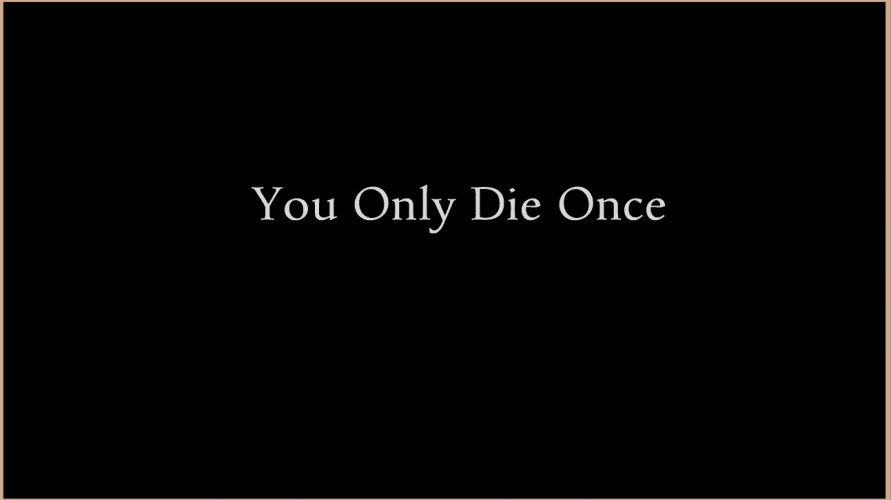 You Only Die Once