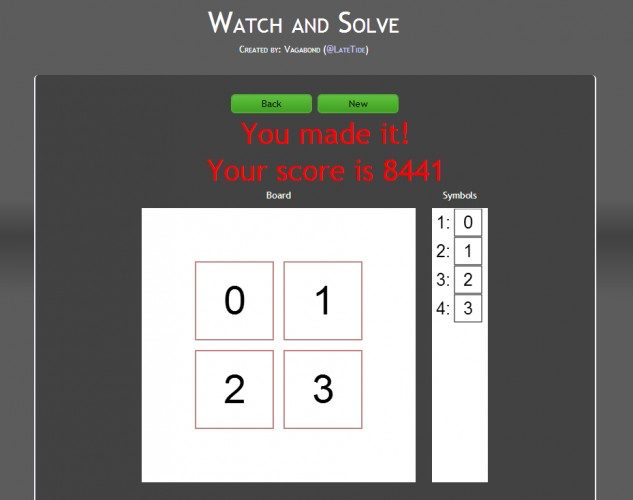 Watch and Solve