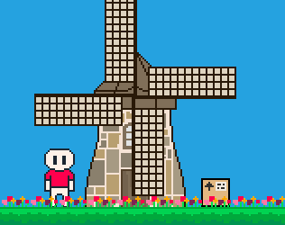 laser, windmill, delivery!