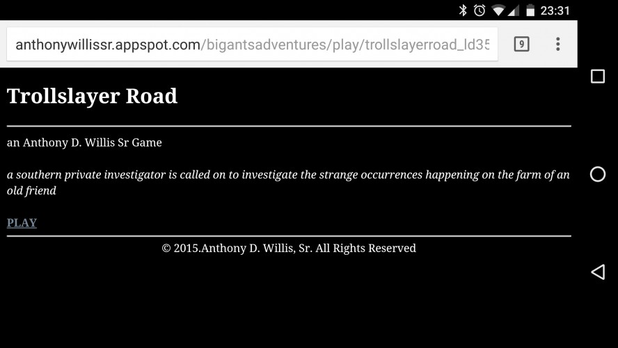 Trollslayer Road - a text adventure