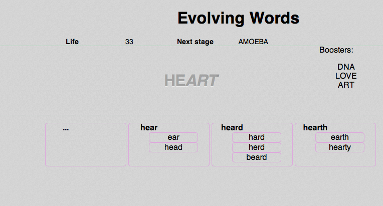 Evolving Words