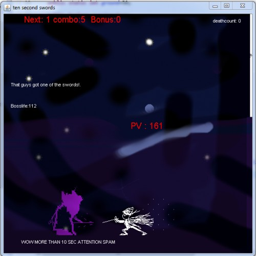 Ten second(s) hand-swords