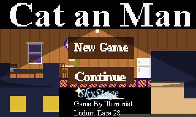 Cat an Man