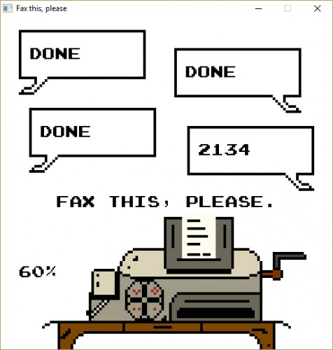 Fax this, please