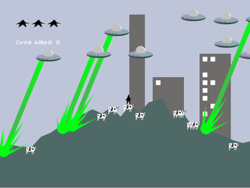 UFO Invaders Love Steak