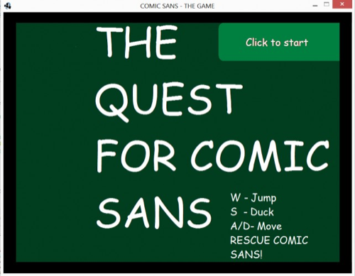 Comic Sans: The Game