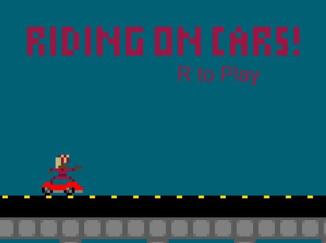 Riding on Cars!