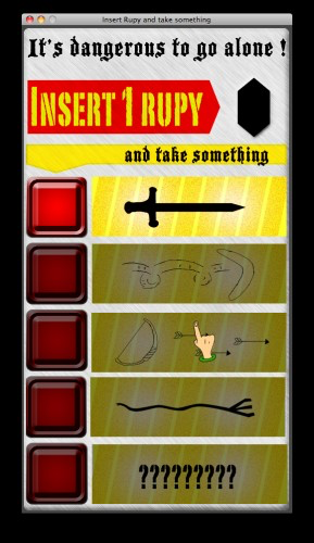 Insert Rupy and take th... take something