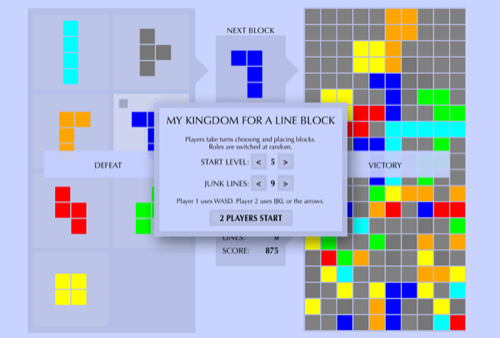 My Kingdom for a Line Block