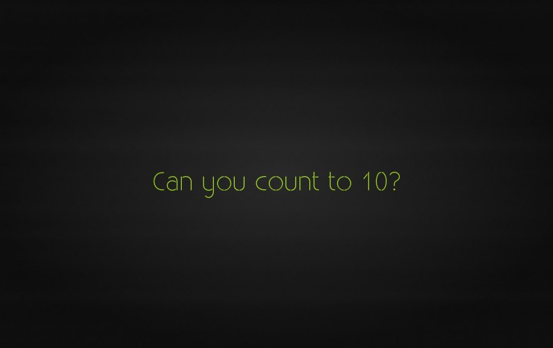 Can you count to 10?