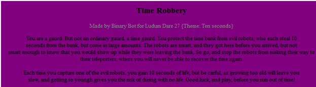 Time Robbery