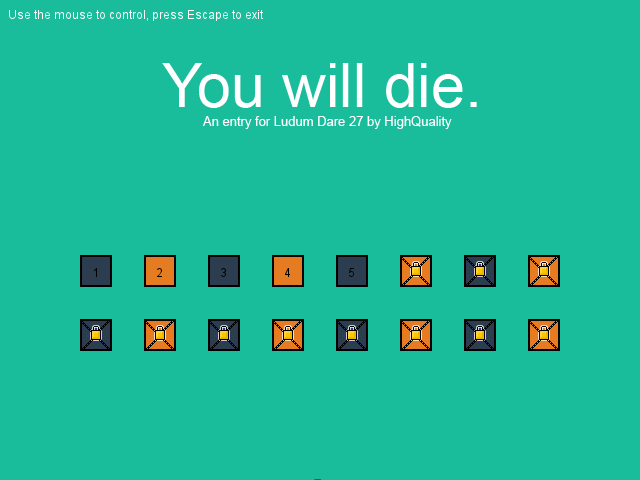 You will die.