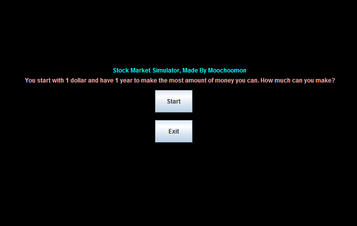 Stock Market Simulator