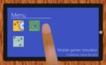 Mobile gamer simulator