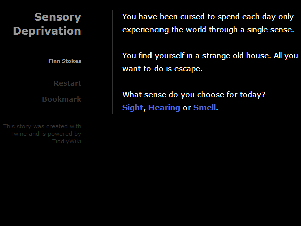 Sensory Deprivation
